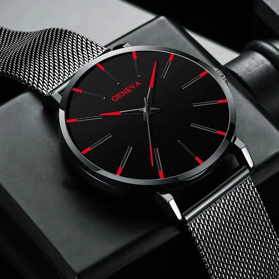 Waterproof Men’s Watch Stainless Steel Quartz Luminous Classic Watches Business