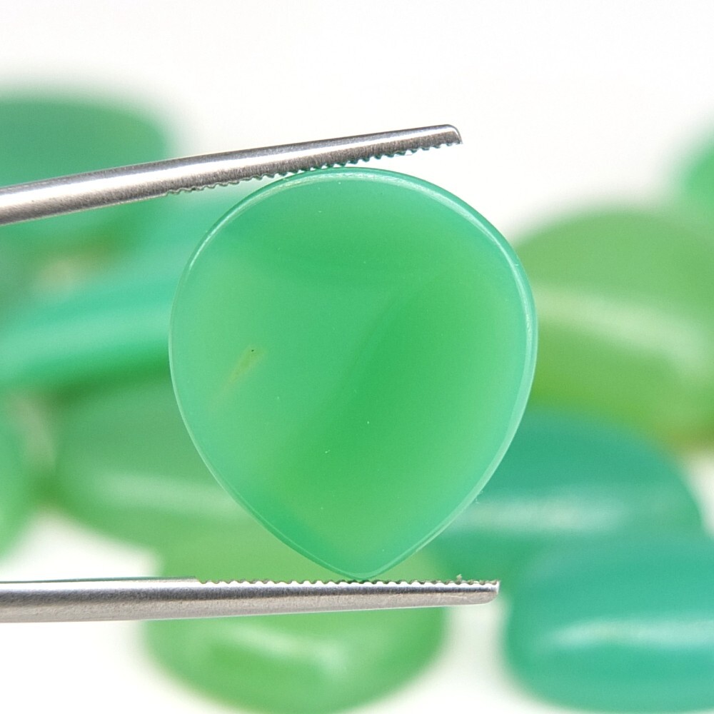 Shola Real 18 X 16 Mm 1 Piece Natural Green Chrysoprase Approx 12 Ct From Brazil