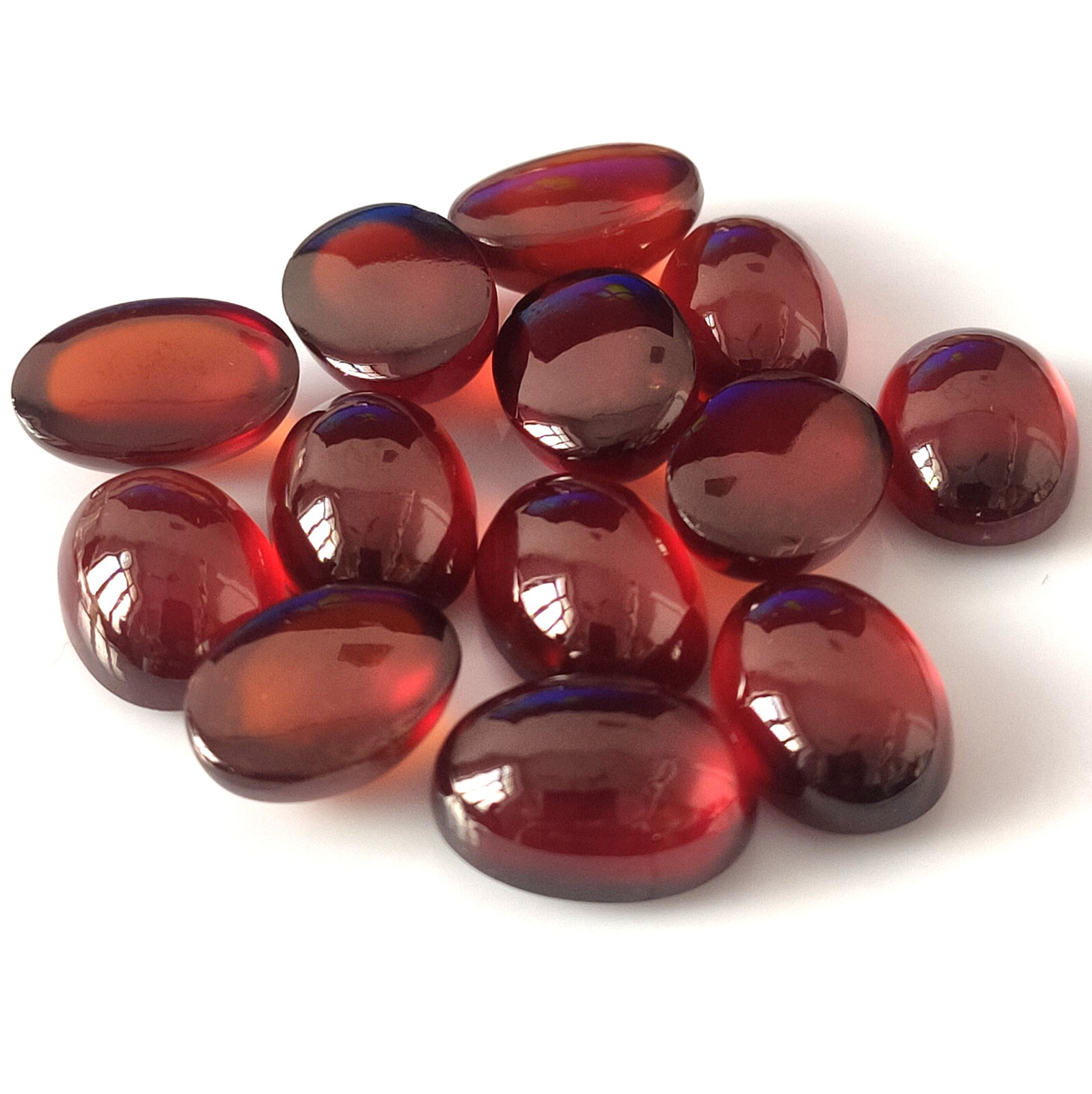 Natural Hessonite Garnet Cabochon 14X10 mm Oval Calibrated Wholesale Gemstone