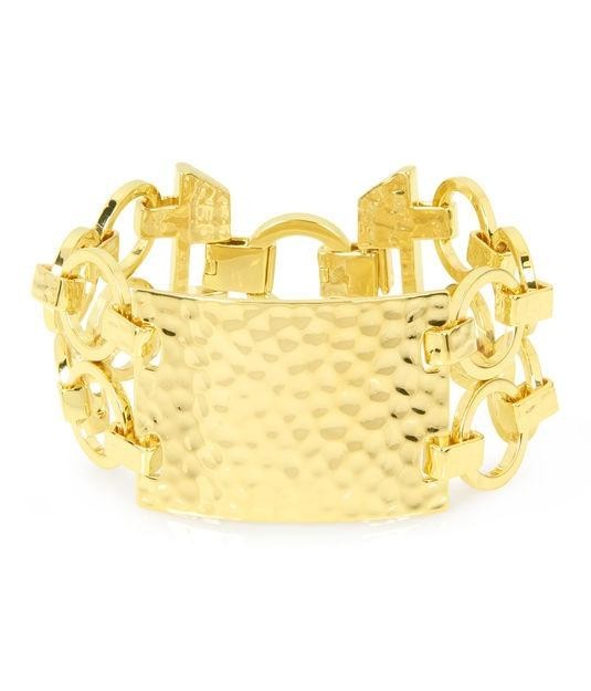 Henri Bendel Hammered Statement Bracelet
