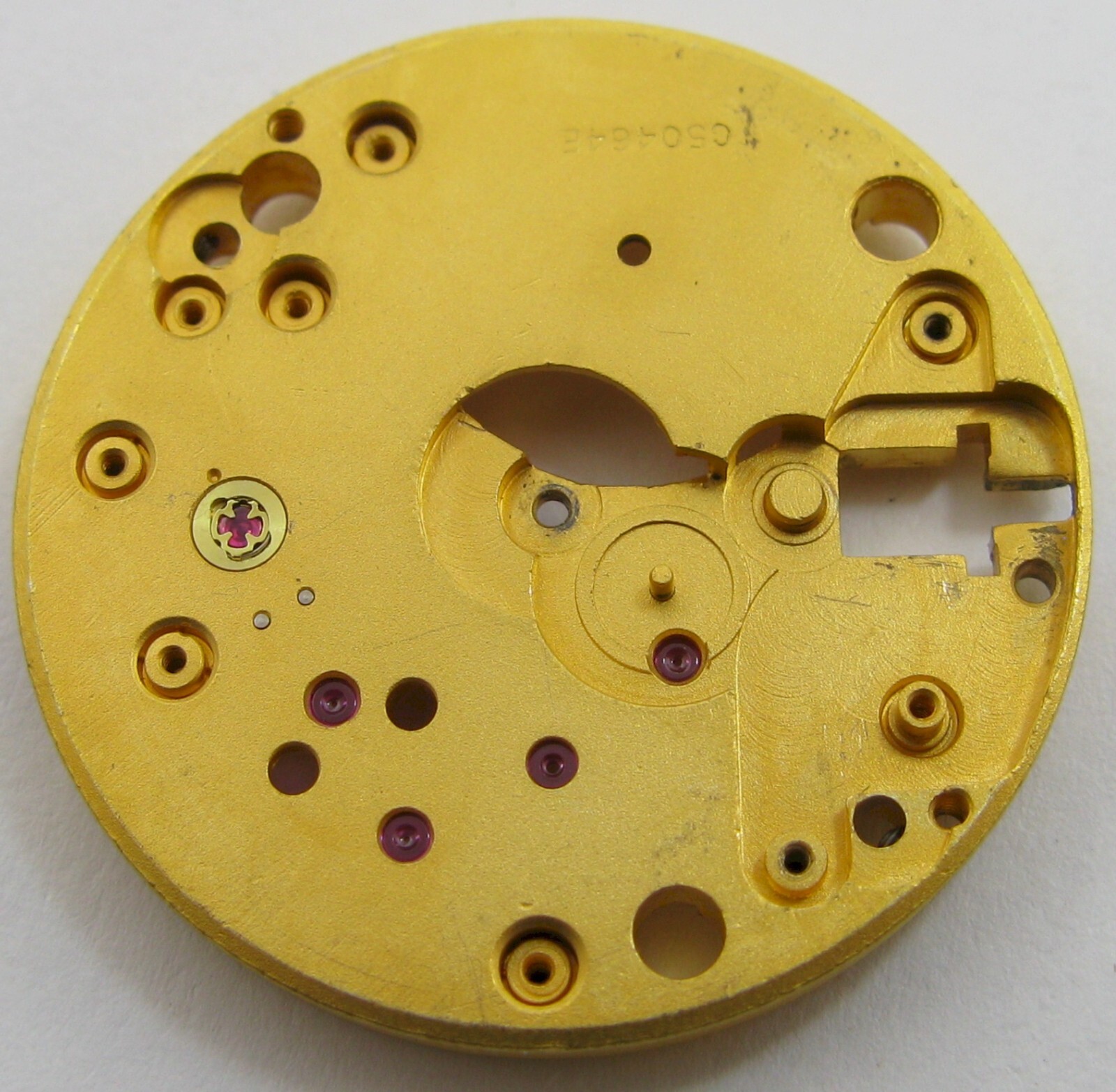 Smiths 12″ C50464E 17 jewels Watch movement part main plate #100