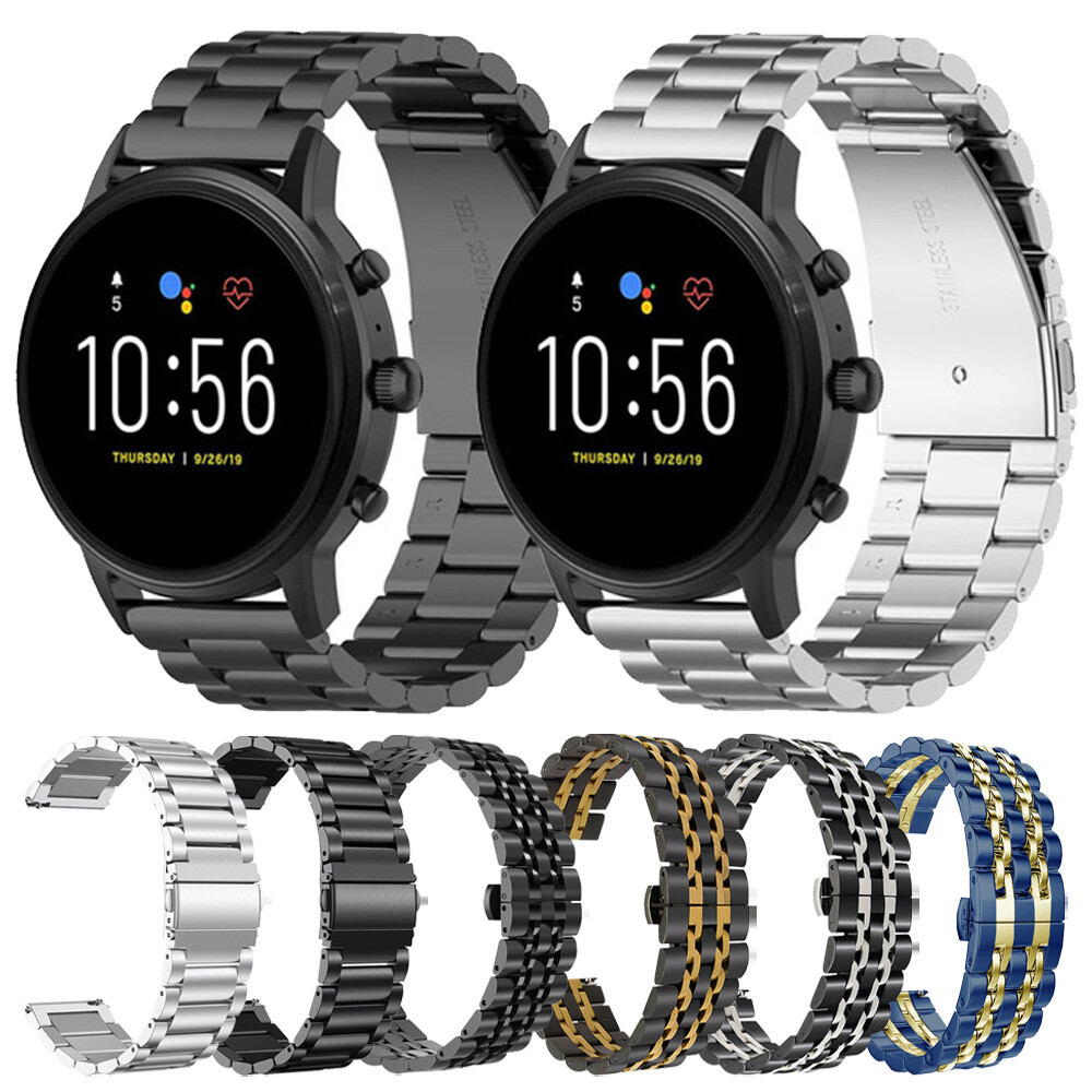 Metal Strap For Fossil Gen 6 5 5E 44mm/Gen 5 LTE 45mm/Gen 5 Carlyle Watch Band