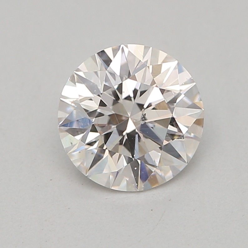 0.35 carat, Faint Pinkish Brown, Round Shape, SI1 Clarity, GIA
