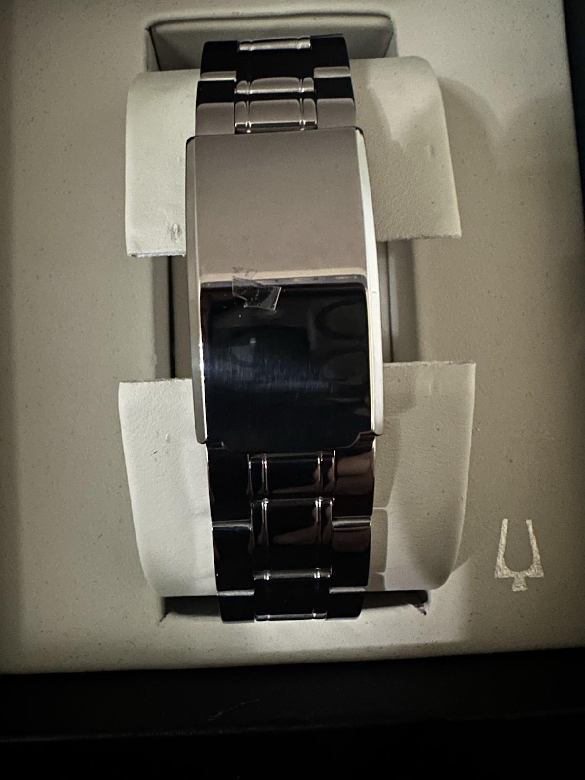 TFX Men’s Dress Quartz Watch Blue Dial Date Silver Stainless Steel Bracelet Box