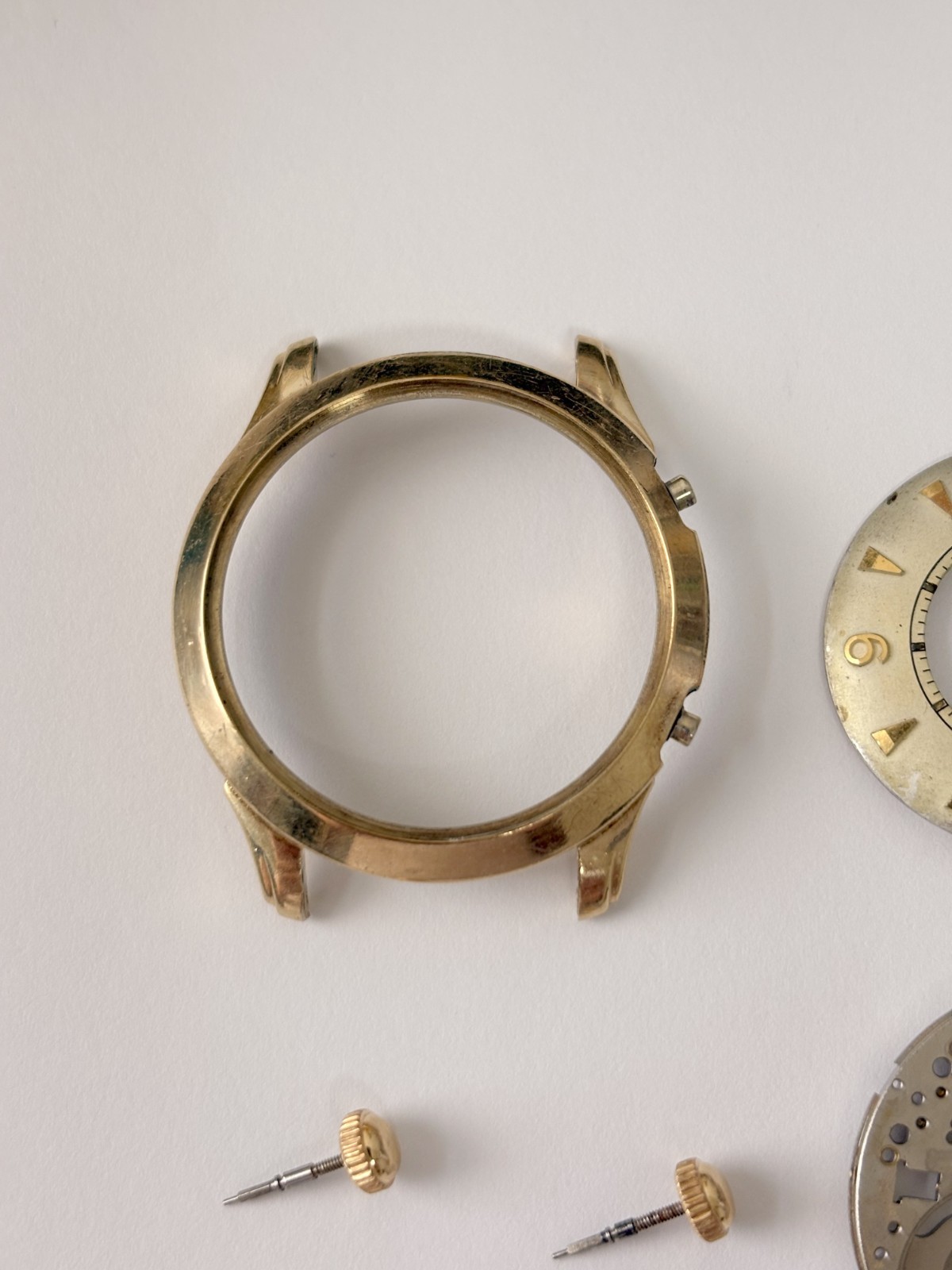 Jaeger LeCoultre Cal 814 Memovox Alarm Movement Part Balance Fork Barrel Wheel 2