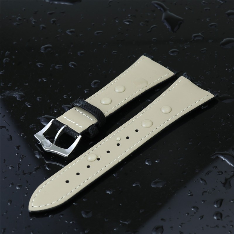 For Patek Philippe Nautilus Nylon Canvas Leather Watch Band Straps Mens 25x13mm