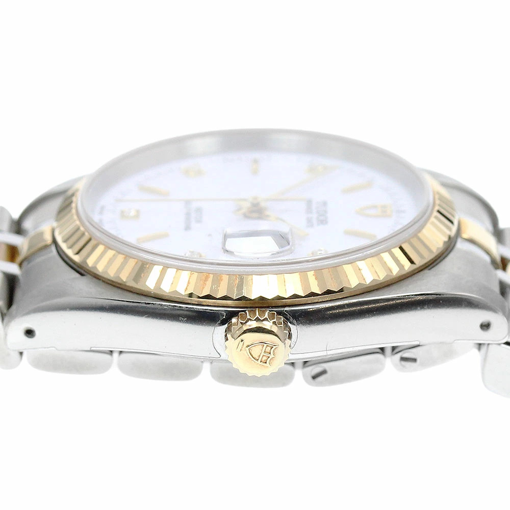 TUDOR WATCH 74033 PRINCE DATE 5P DIAMOND YG COMBINATION AUTOMATIC DATE MEN’S F/S