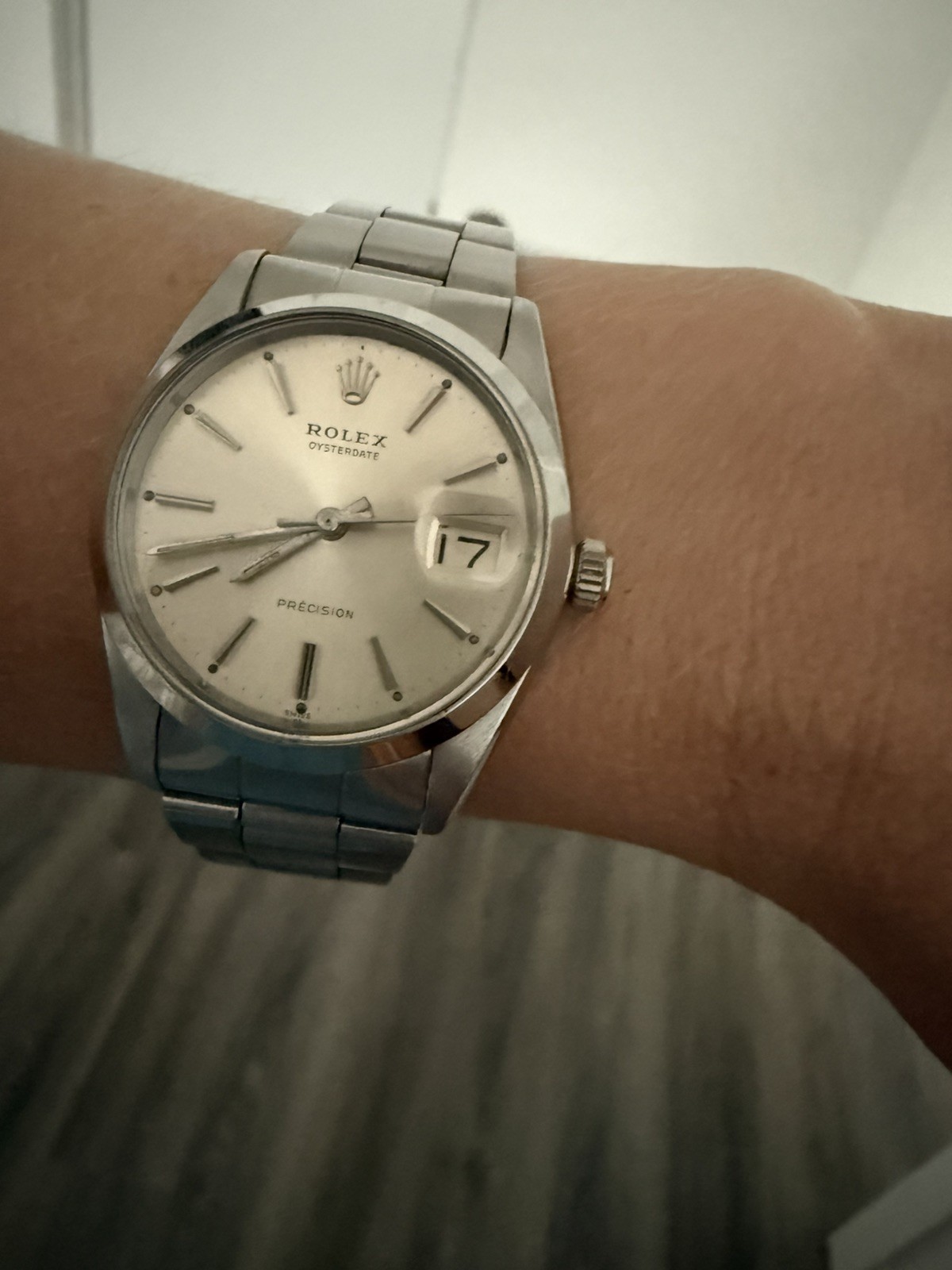 Rolex Oyster Date Stainless Steel Watch 6694