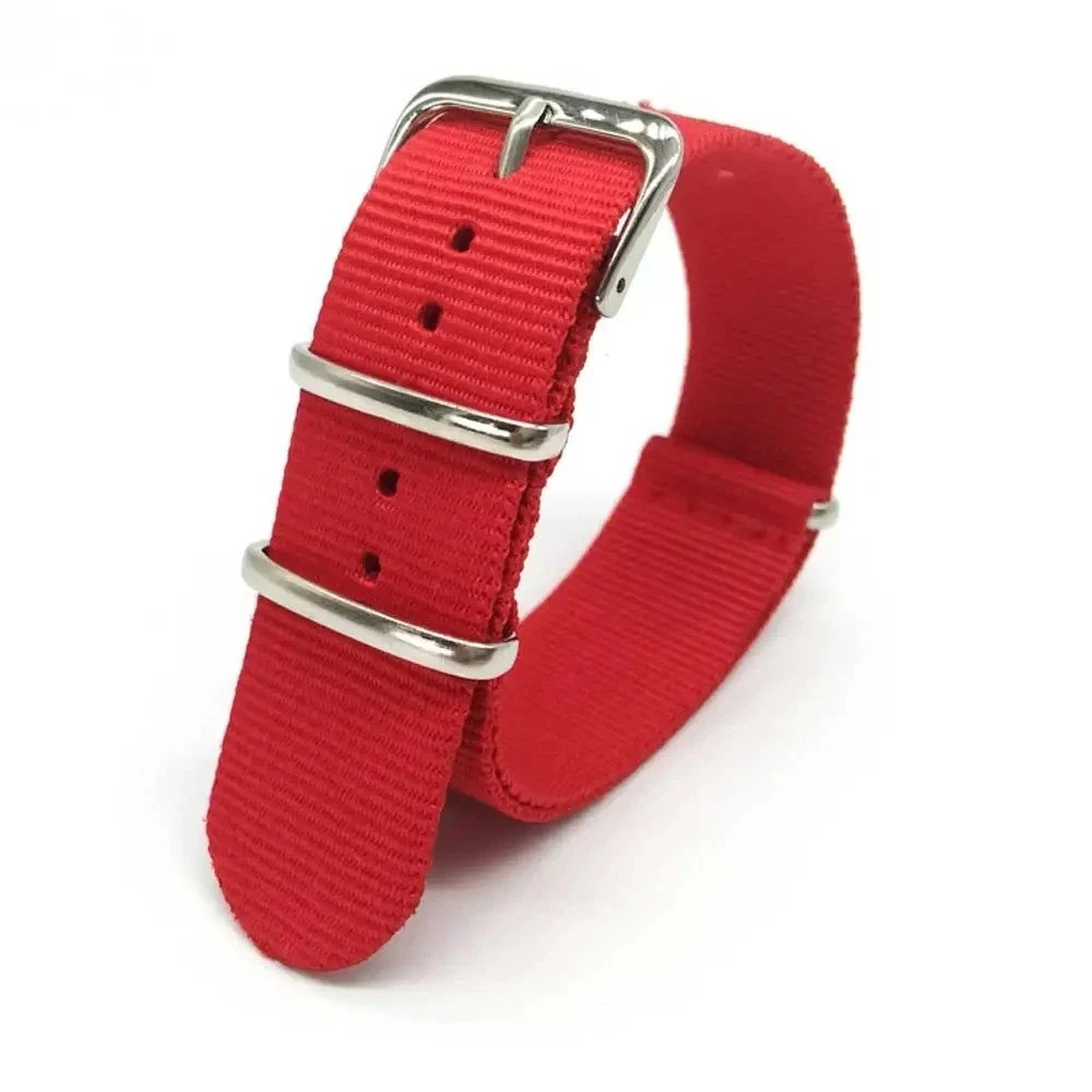Nylon Watch Strap 18/20/22mm Sport Army Buckle Band
