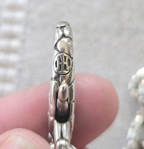 John Hardy 925 Sterling Silver Kali Dotted Infinity Link Bracelet 7.75″ 45 GRAMS
