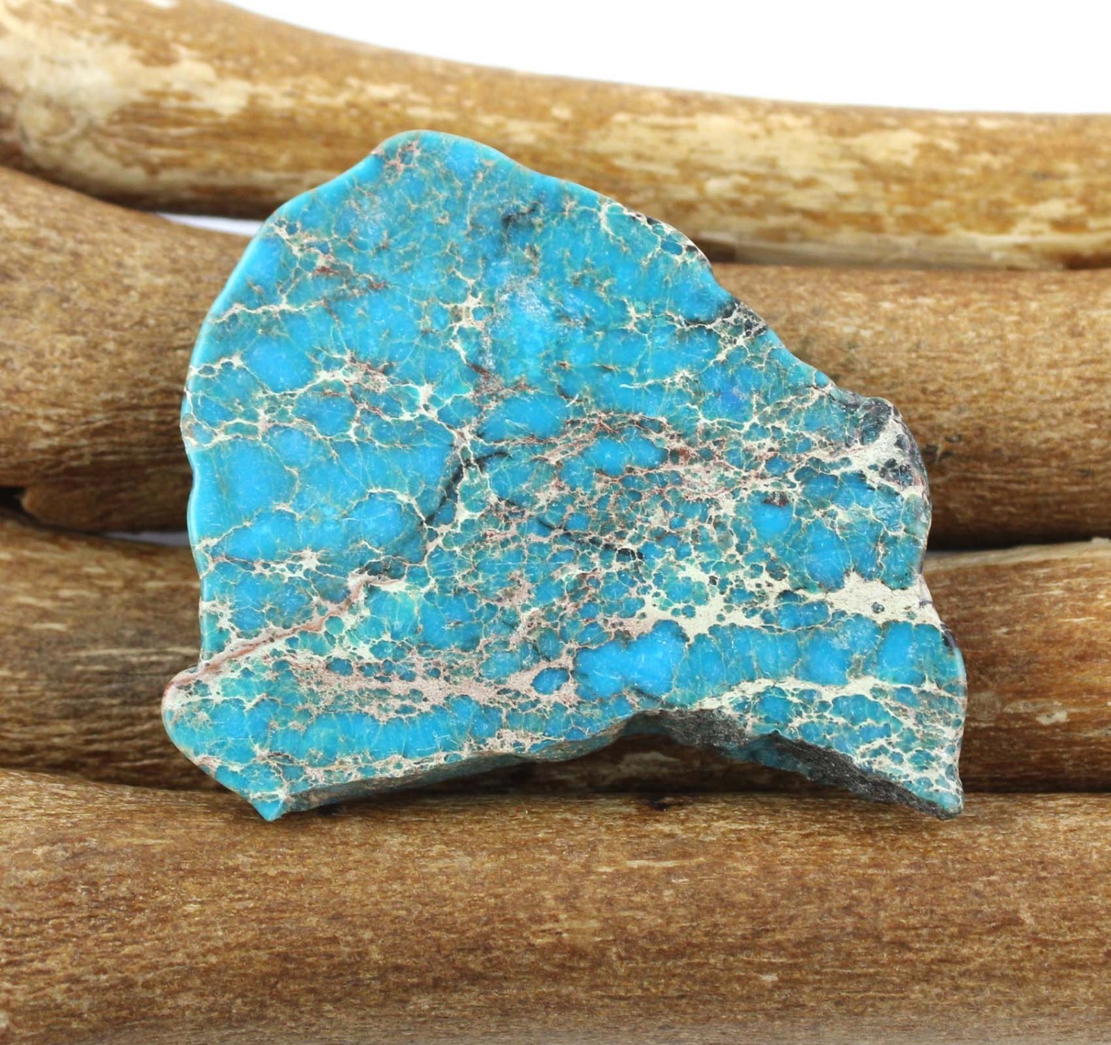 57.55 Ct Natural Blue Ridge Turquoise Gemstone Slab Rough Certified T40404