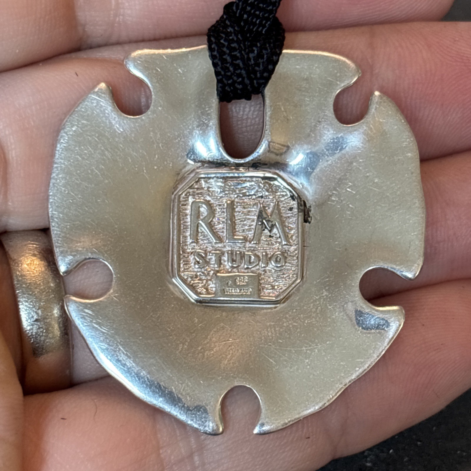 RLM Studio Robert Lee Morris Vintage sterling silver 925 Abstract Big Pendant G