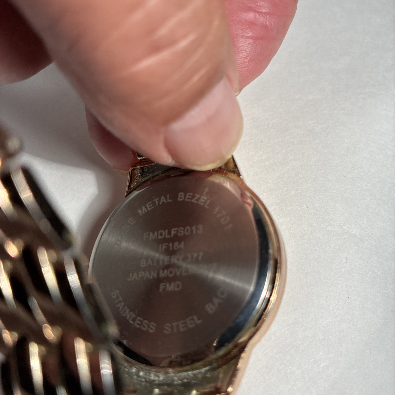 Rose Gold Tone Multi Dial Watch Day Date Japan Movement Base Metal Untested