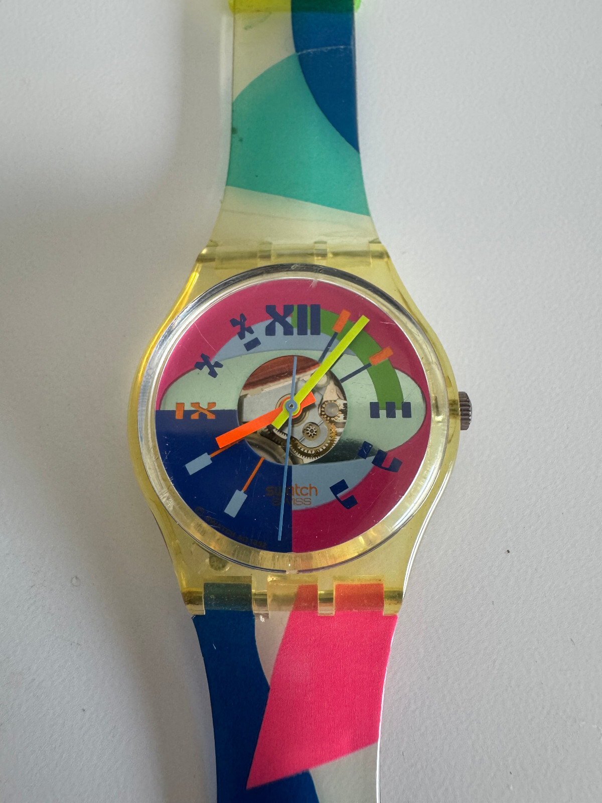 SWATCH WATCH GK153 “BEACH VOLLEY” 1992 ORIGINAL – VINTAGE SWISS MADE