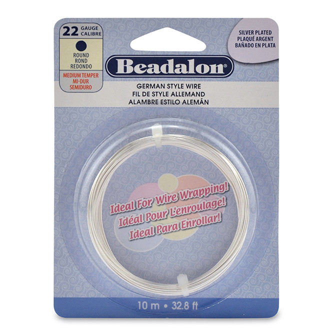 Silver Beadalon 20 22 24 26 gauge Round Wire, Silver Plated Wire for Jewelry
