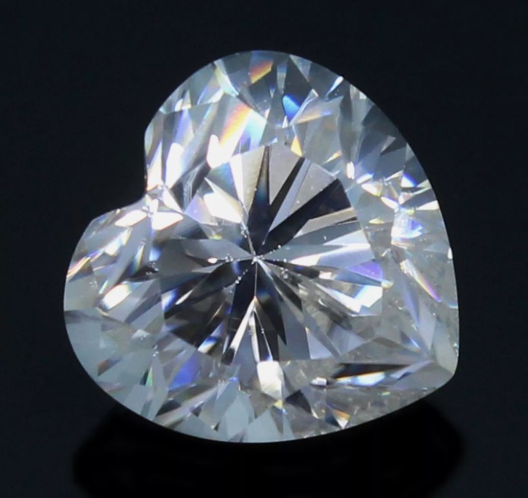 Certified 1 Pc Loose CVD Diamond D Color 5 x 5 mm Heart Shape IF Clarity