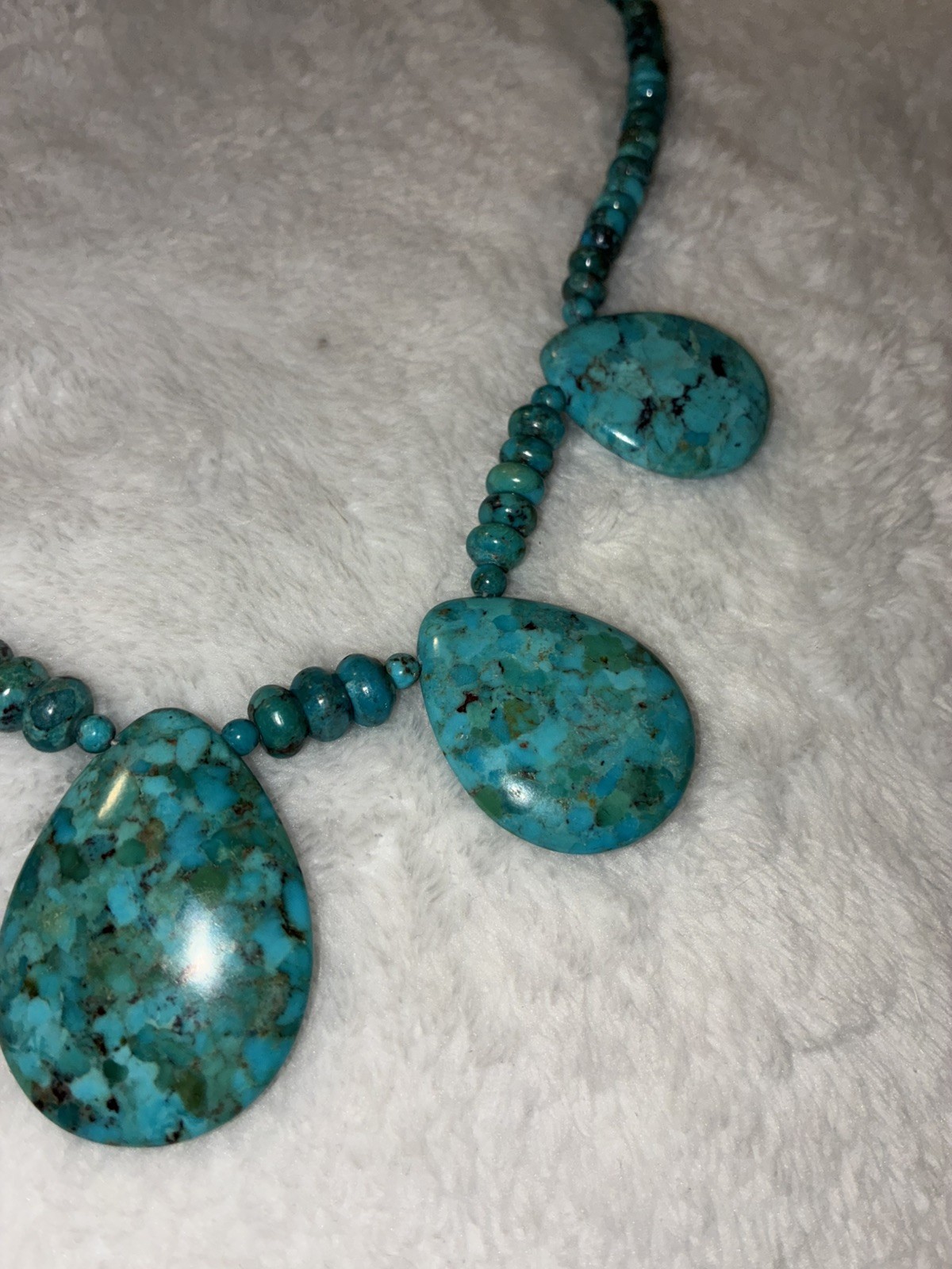 Jay King Mine Finds Sterling Silver Turquoise Beaded Statement Necklace 925