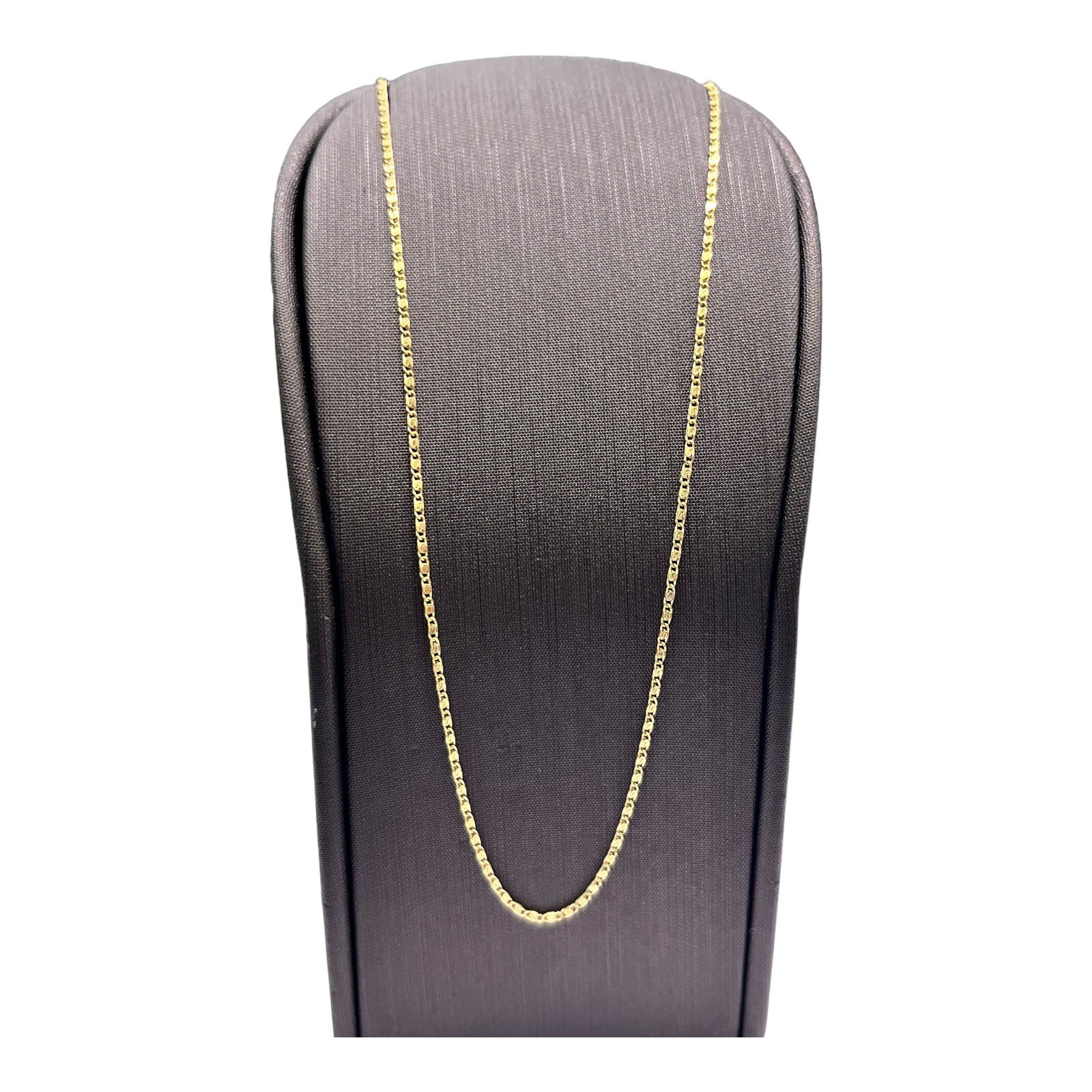 14ct 14K Yellow Gold Italian Fine Snail Chain Necklace 2.27 Grams 45.5cm. New