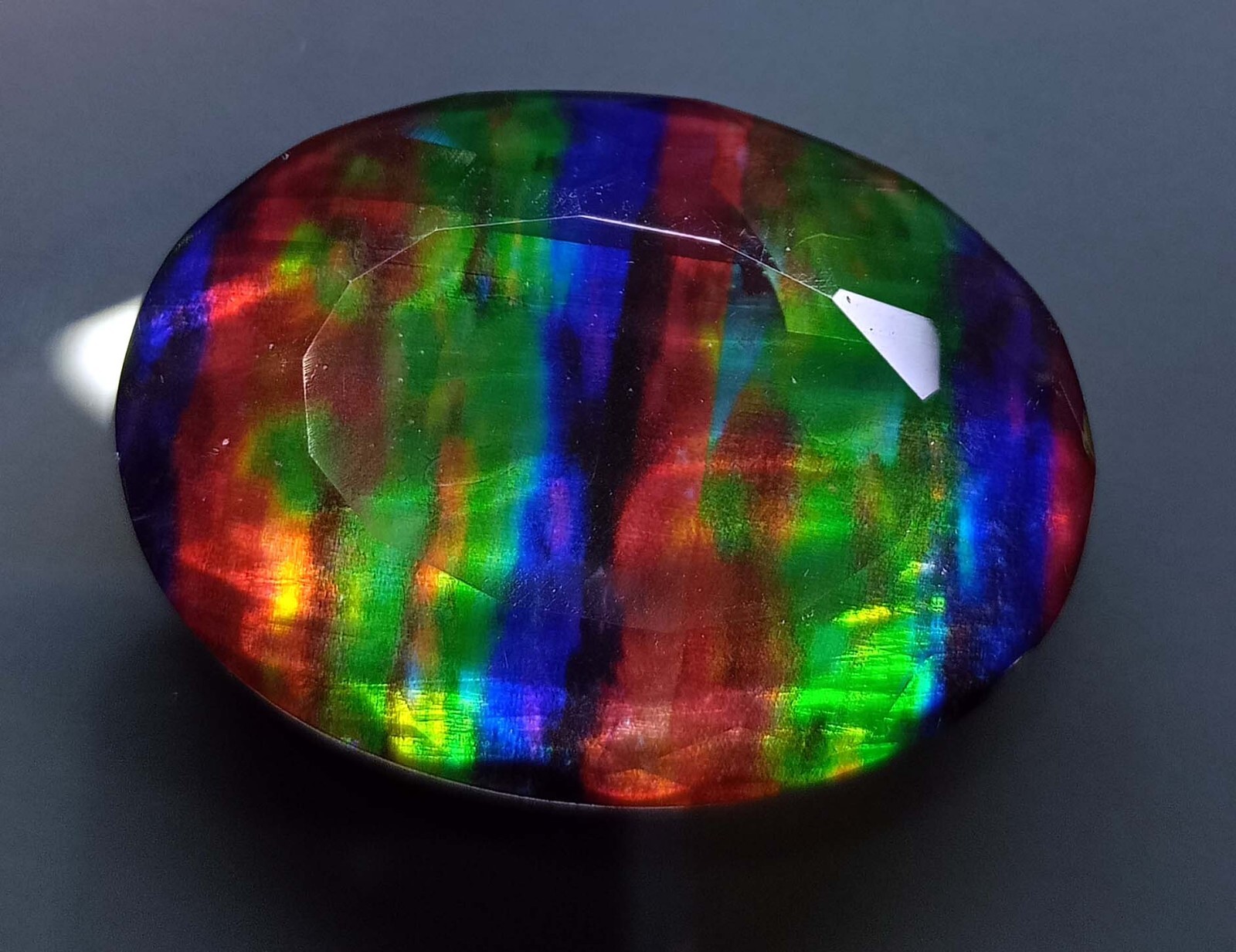 Ammolite 70+ Ct Oval Cut Opal-Like Organic Natural Gemstone Use For Multipurpose