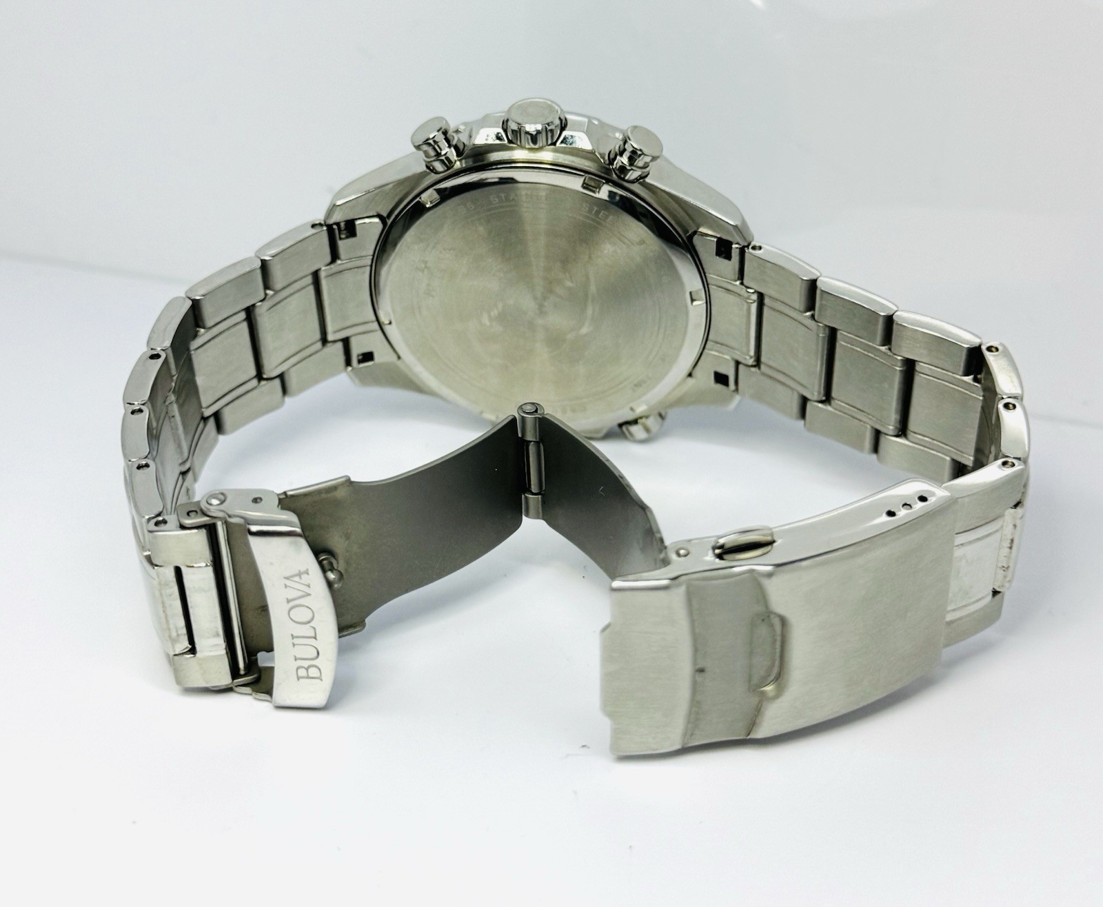 Bulova 96B256 Marine Star Blue Dial Stainless Steel Men’s Quartz Watch 44mm
