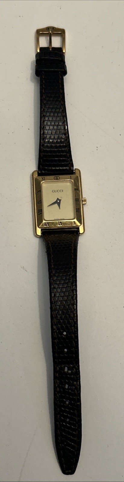 Gucci Ladies Quartz Watch 4200L Swiss Made Gold Plated 20mm c.1990s