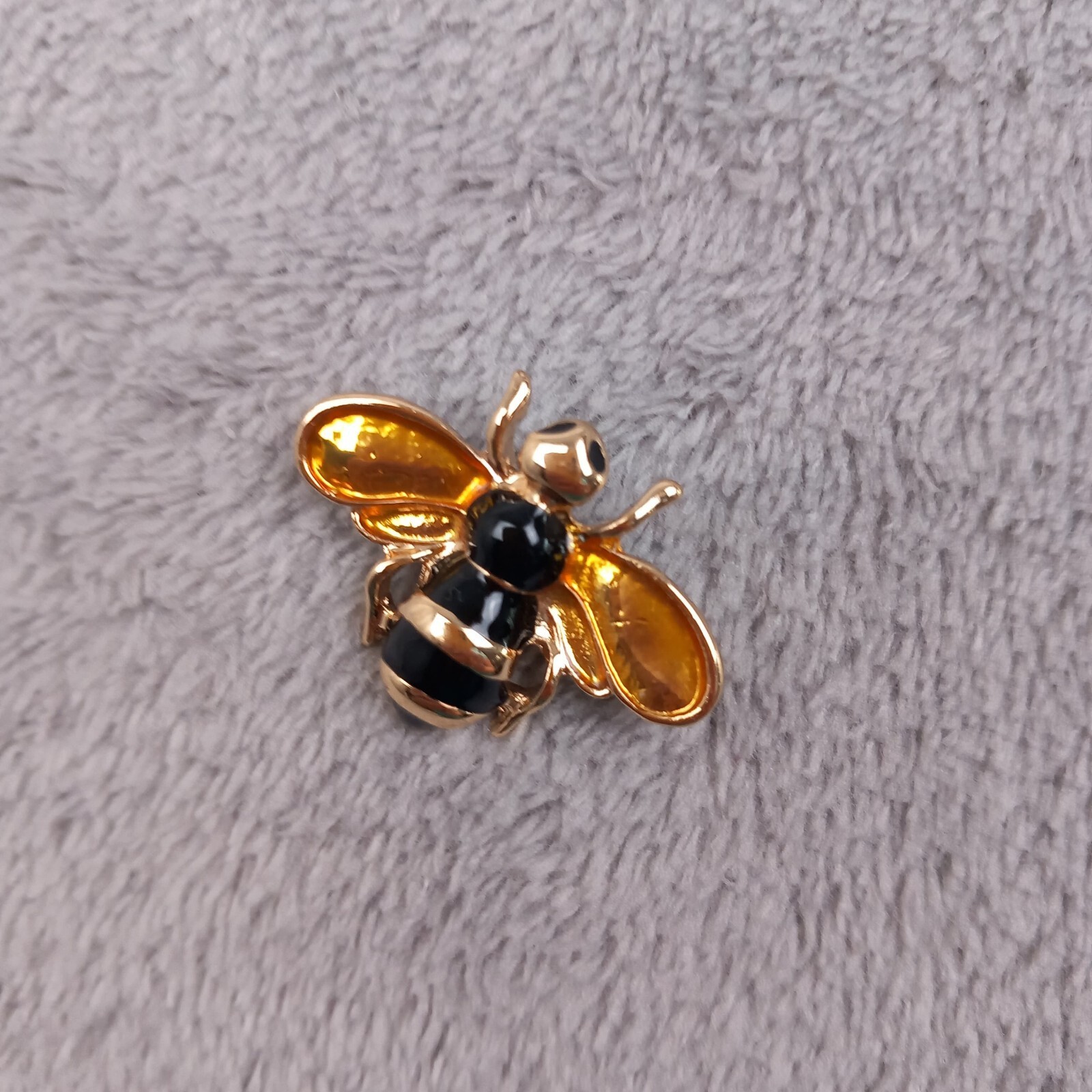 Unbranded Vintage Style Gold Enamel Bumble Bee Brooch Pin Women Y2K One Size