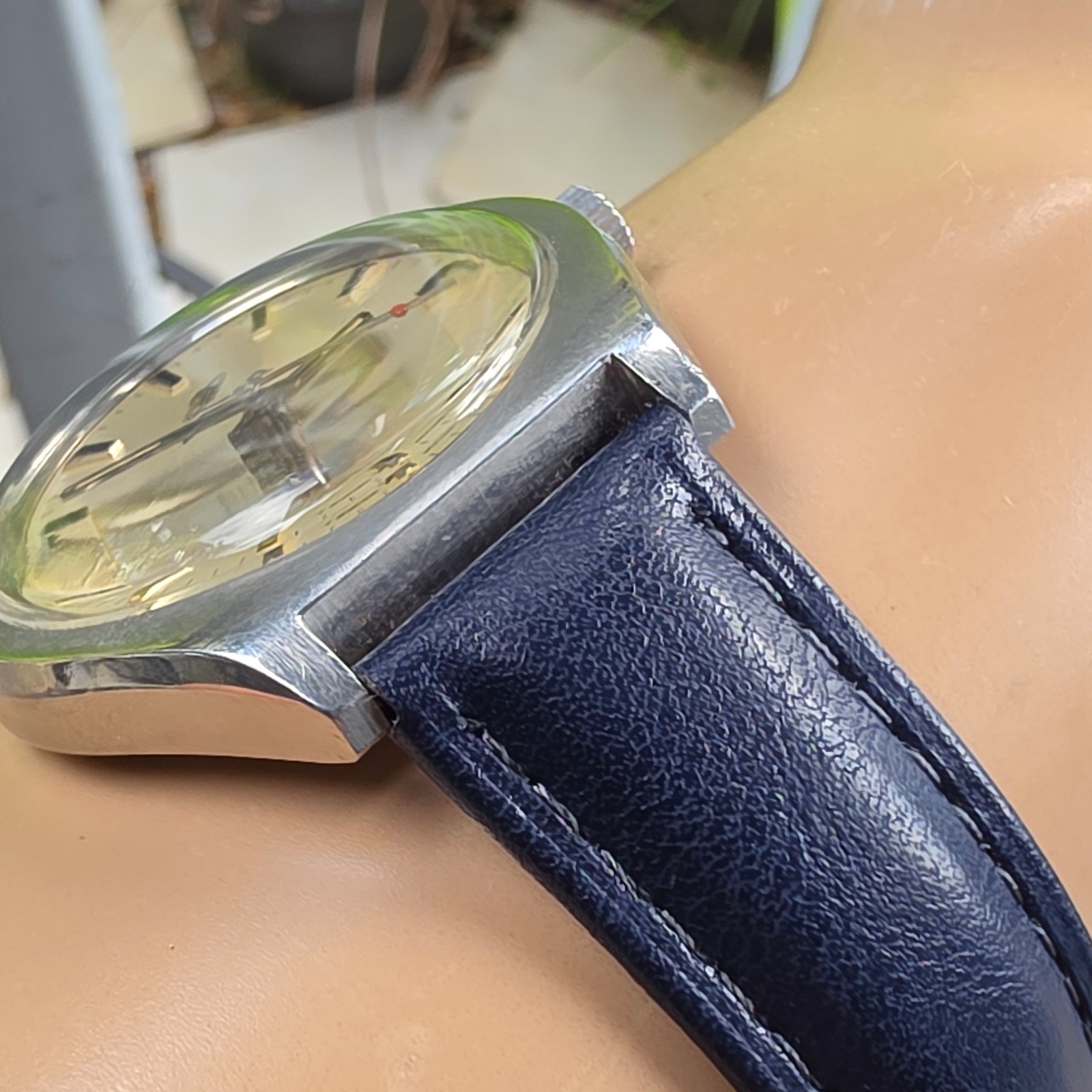 Vintage ENICAR Ocean Pearl men’s manual wind watch AR-160 swiss made 1970s