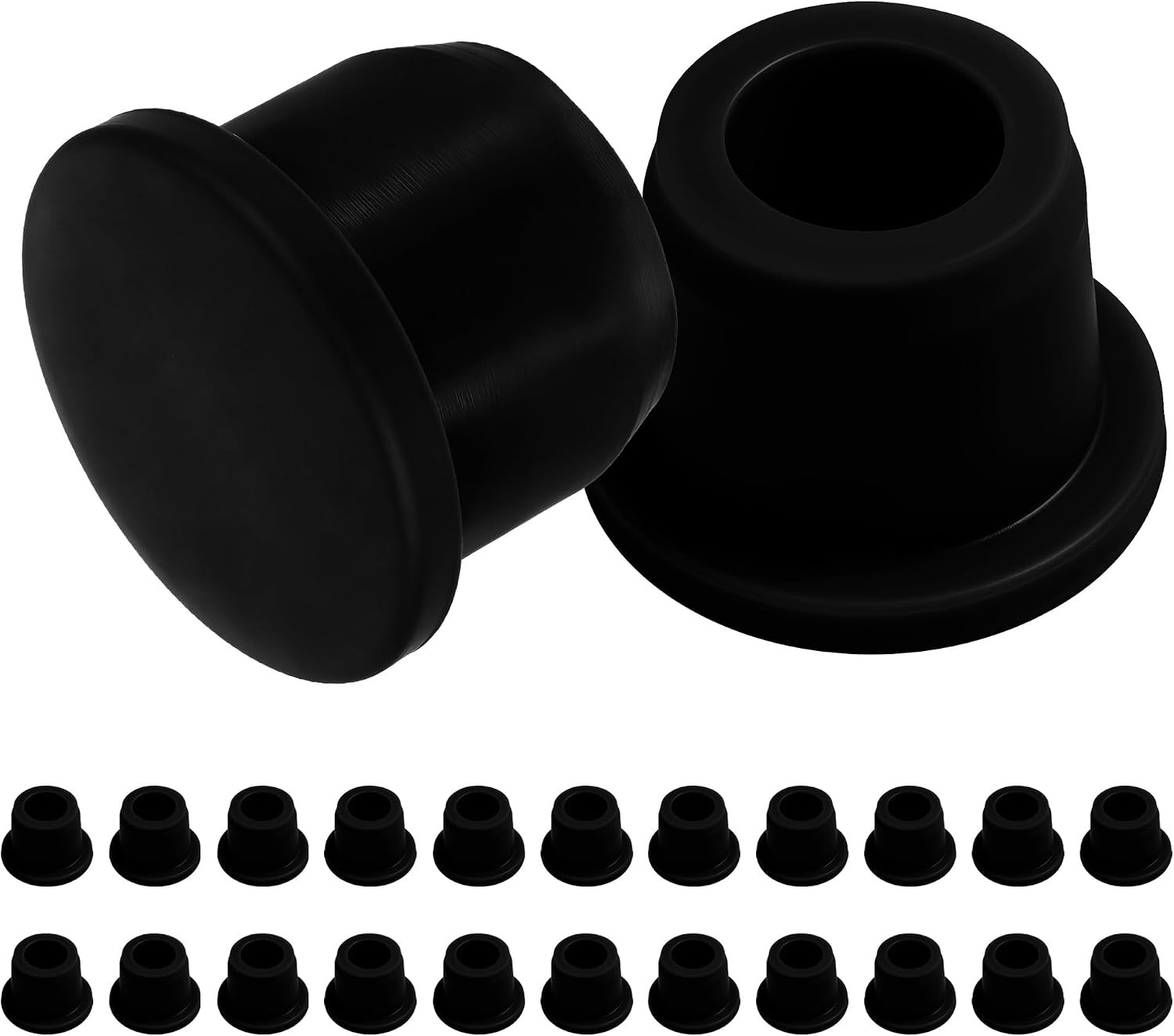 24 Pcs 1/2 Inch / 13Mm Rubber Plugs for round Holes 12.5~13Mm, Silicone Rubber