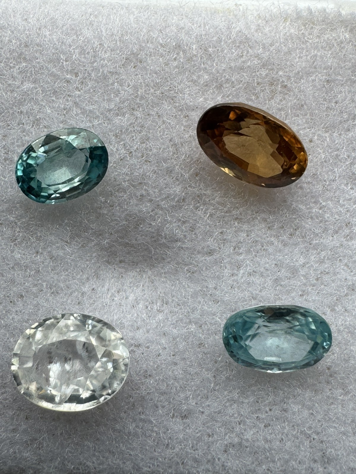 ALL ZIRCONS: PRECIOUS GEMSTONE INVESTMENT LOT #23: 4 GEMS, 5.49 TCW.