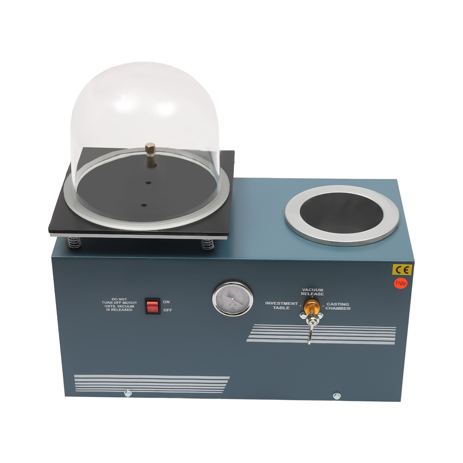 Jewelry Vacuum Lost Wax Cast Combination Investing Casting Investment Machine 2L