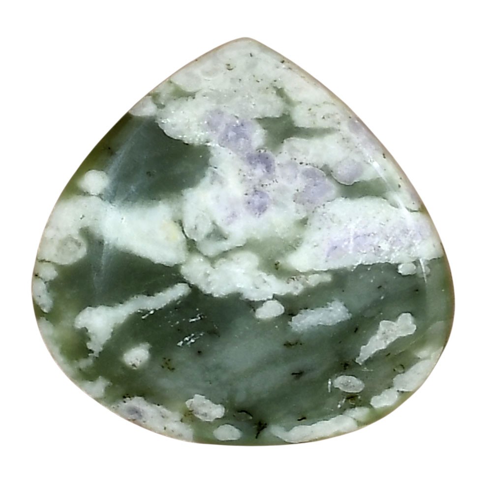 Natural Peace Jade 26.4×25.5×5 mm Pear Shape Polished Loose Gemstone LS01471-19