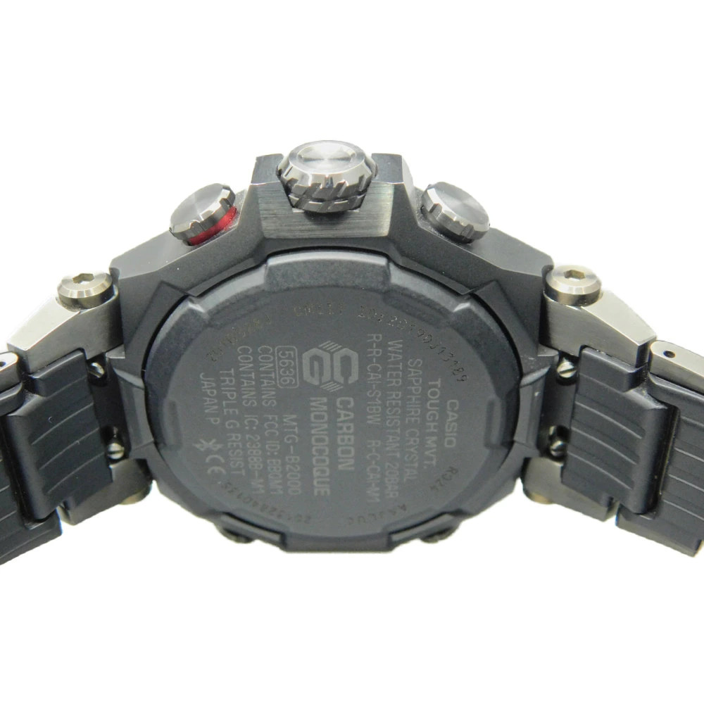 Casio G SHOCK MTG B2000BD 1A4JF Tough Solar Resin Band Black 20 ATM Water Resist