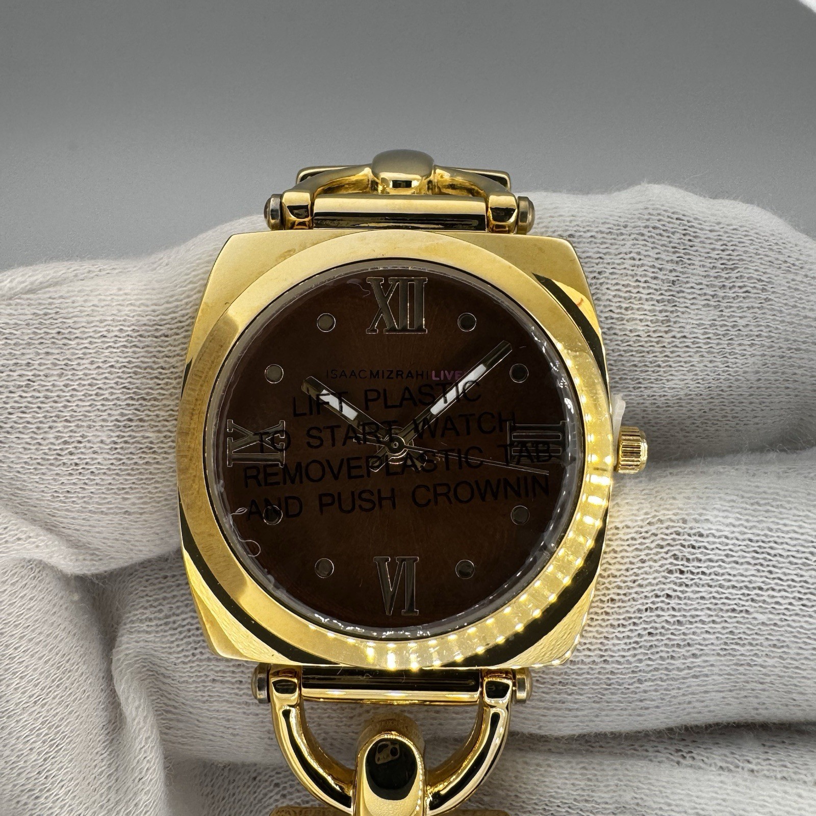 Isaac Mizrahi Live Watch Leather Band