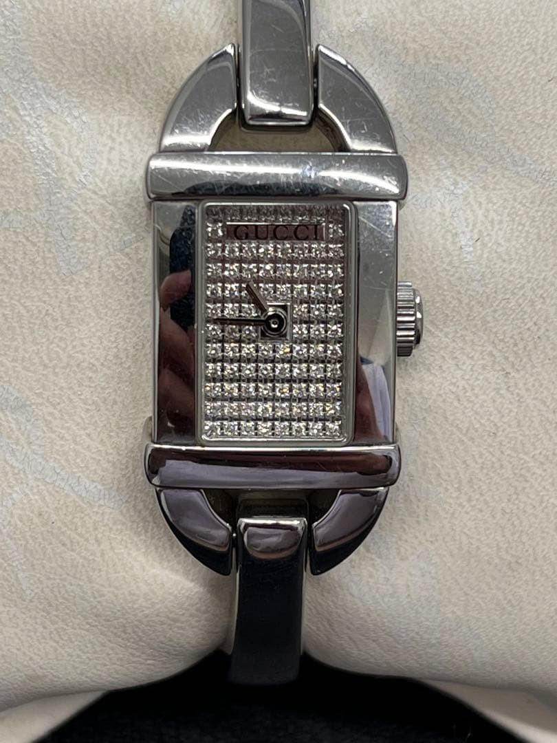Excellent condition GUCCI Bamboo Diamond 6800L Quartz