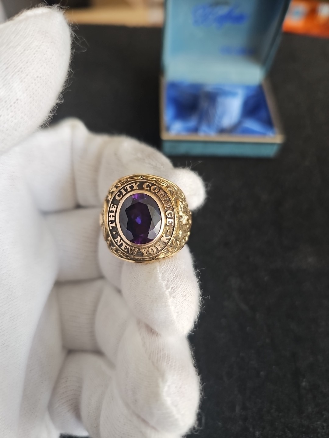 Vintage 1958 Balfour 10K Yellow Gold The City College New York Ring 23.4 Grams