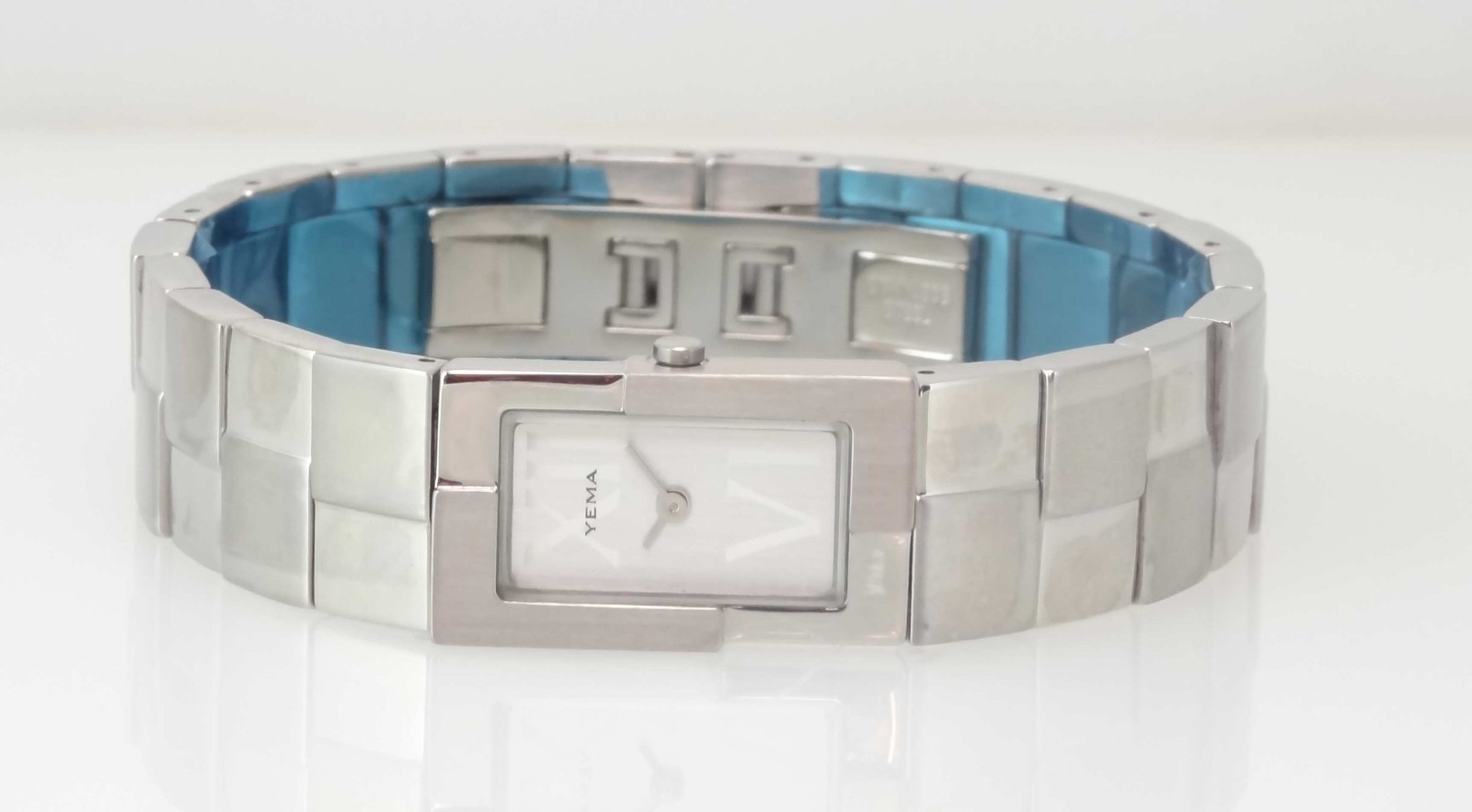 YEMA Paris YE 976 Womens 3-3/4 Ligne Quartz 1/2 Bangle Watch *New Vintage w/box