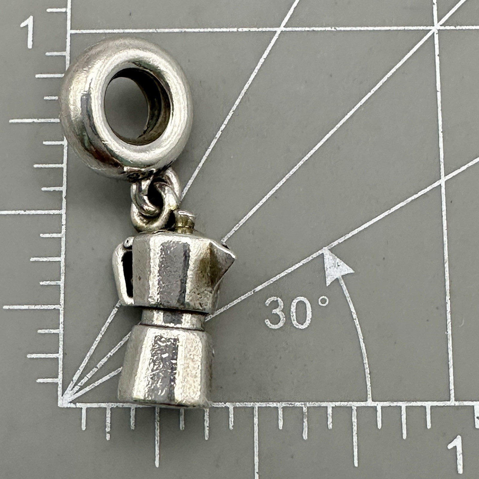 Pandora Coffee Lovers Bead Charm Pot ALE S 925 Sterling Silver Pendant 791514