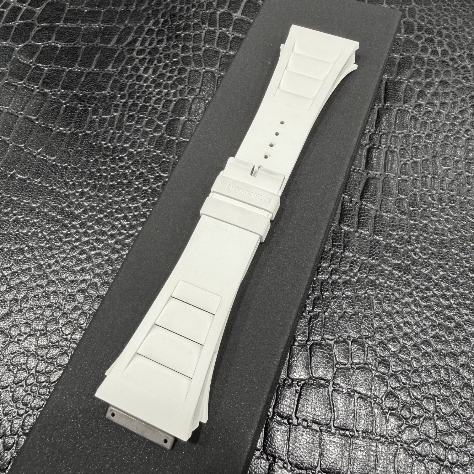 RM011 RICHARD MILLE WHITE RUBBER STRAP – 100% AUTHENTIC ORIGINAL & UNWORN RM11