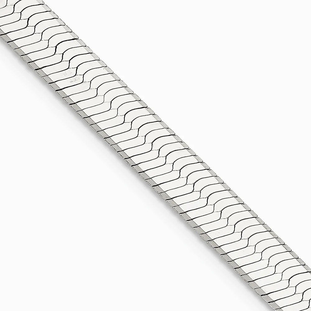Sterling Silver 8mm Magic Herringbone Chain Necklace 18″-24″