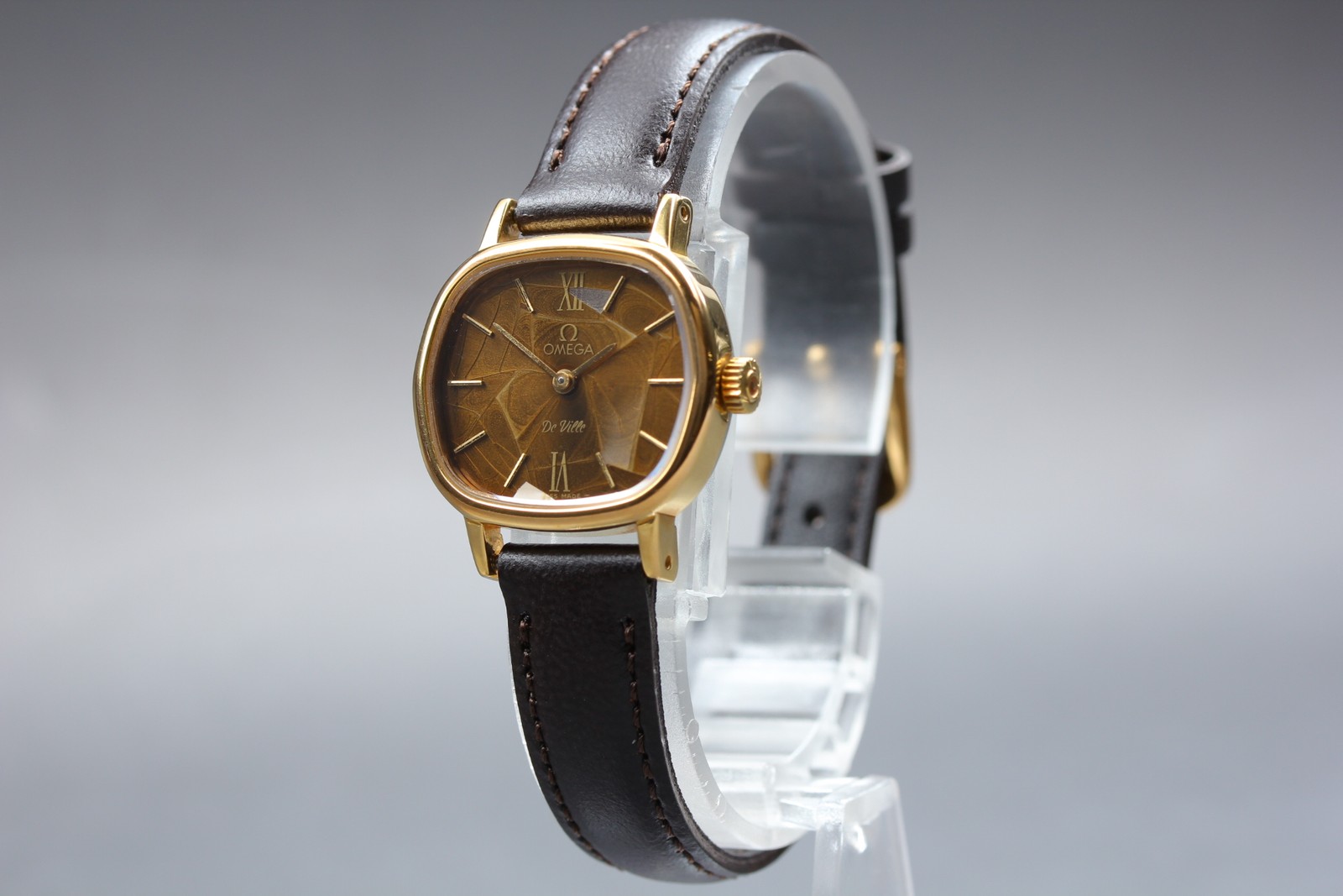 1979 OMEGA De Ville Cal.625 Brown Manual Wind Vintage Women’s Watch [Exc+5]