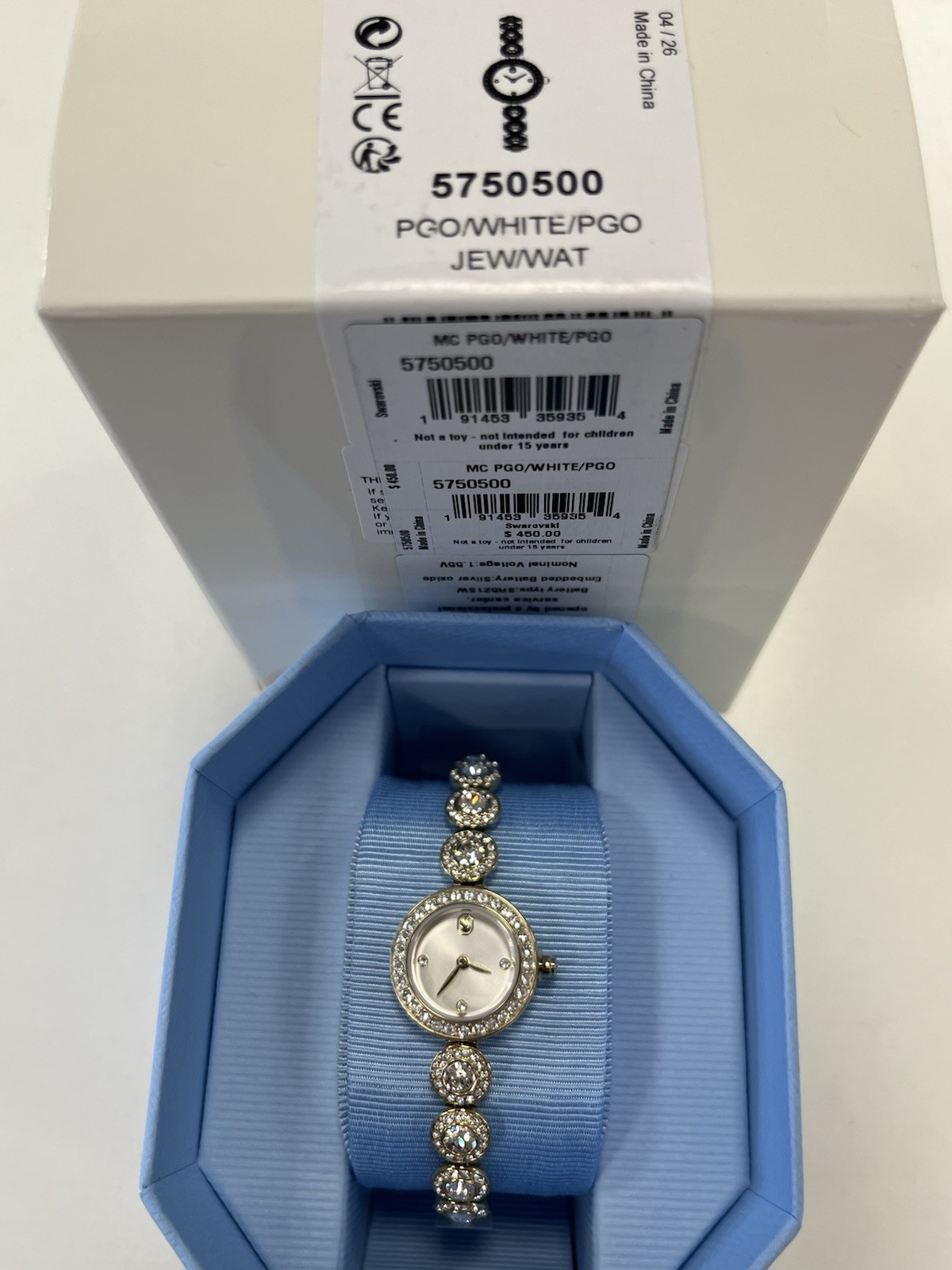 Swarovski Una Angelic Watch Crystal bracelet, Gold tone finish 5750500