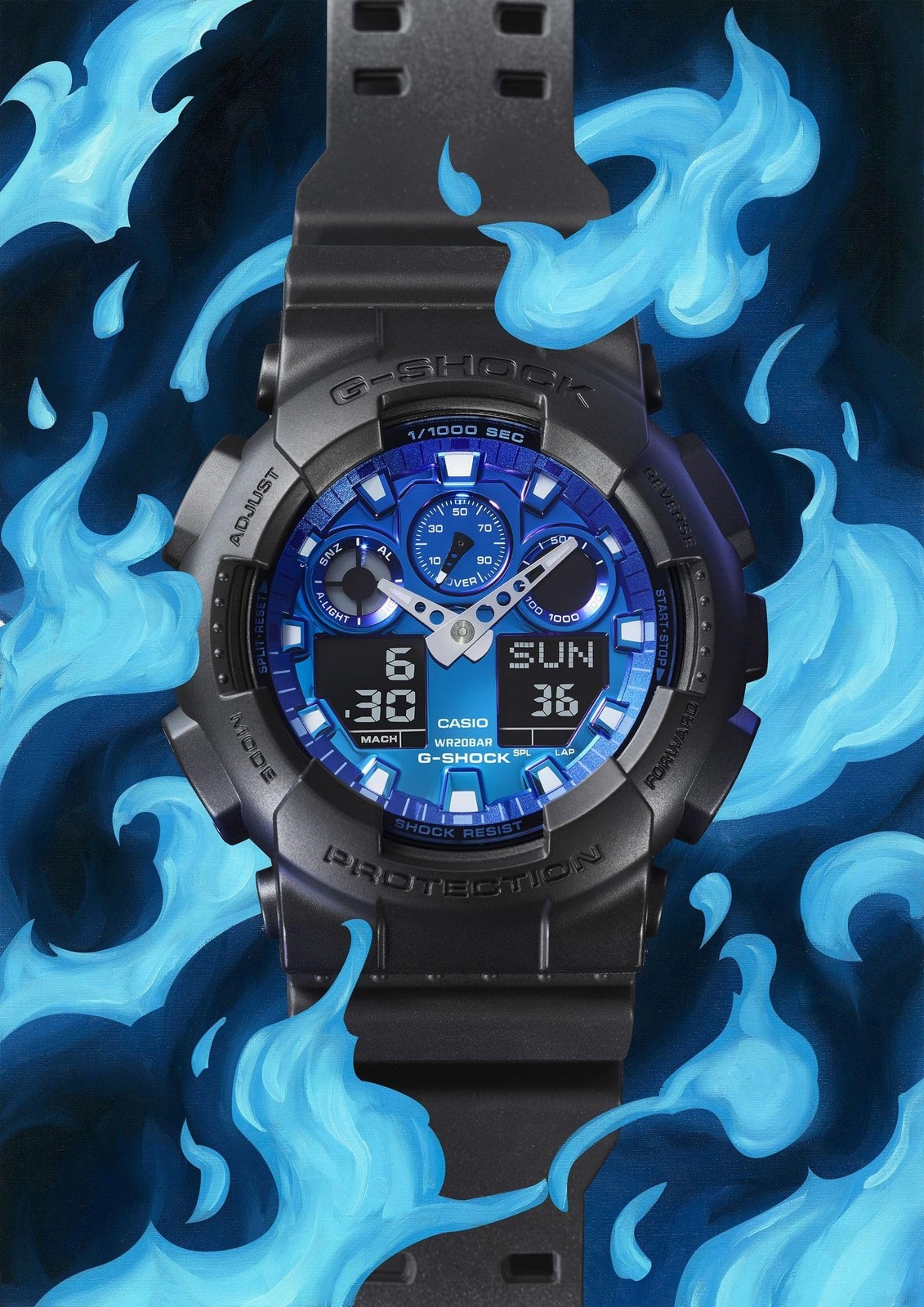 [Casio] G-Shock Watch Flame Inside Series GA-100FL-1AJF From Japan