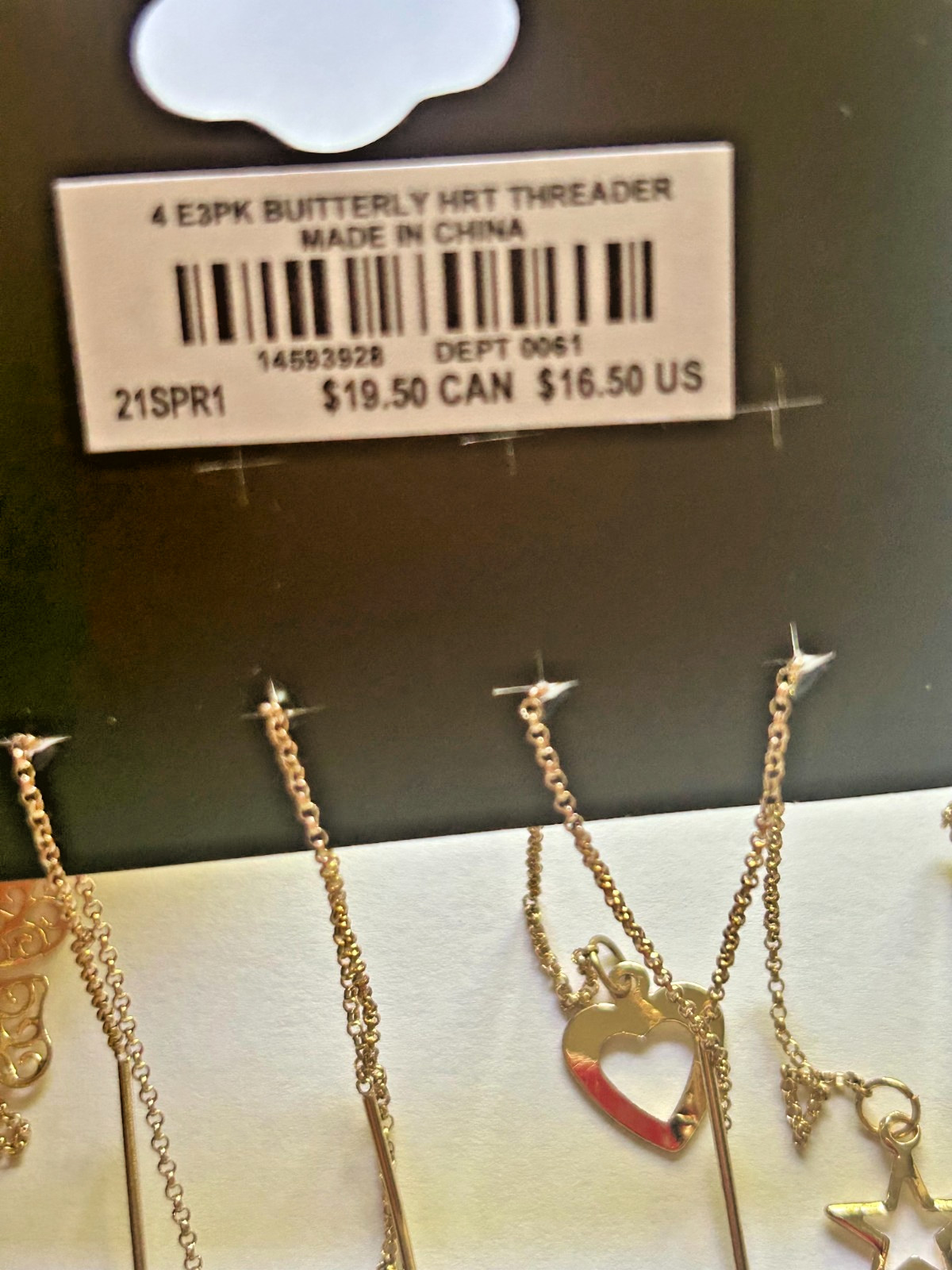 TORRID Threader Earrings Set of 3