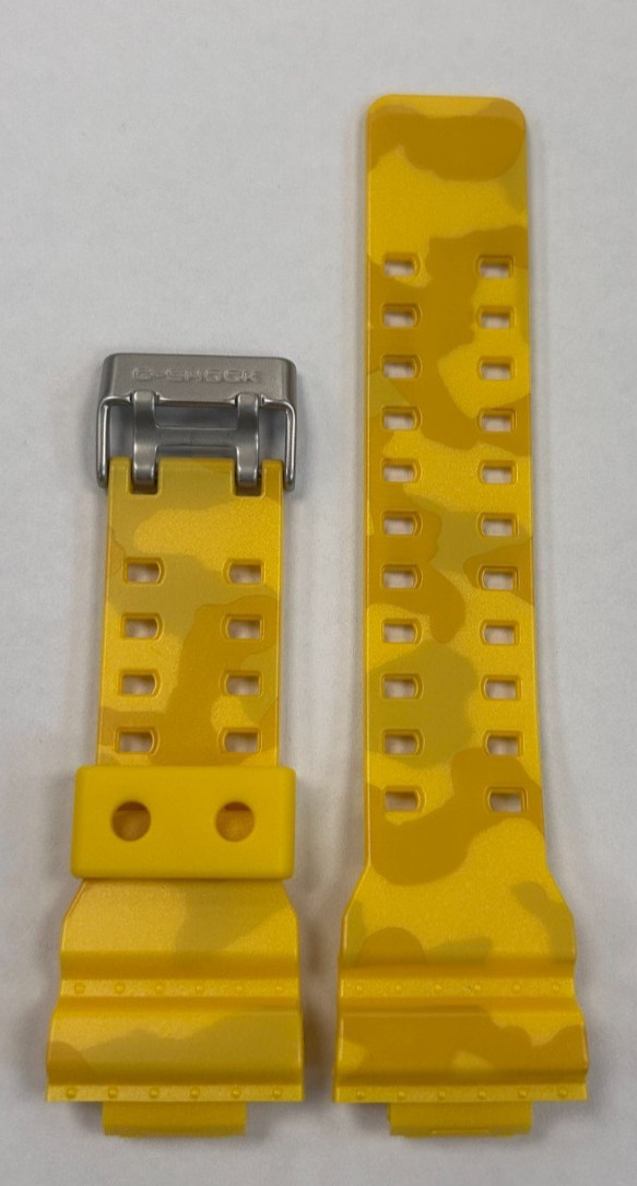 Casio G-SHOCK BAND GA-110CM-9A Rubber YELLOW STRAP AND BEZEL GA-110 GA-100