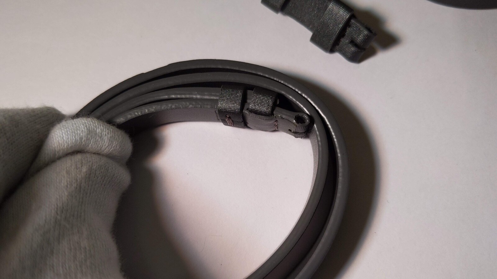 Calvin Klein Band/Strap Grey/Gray/Gris Stylish 9mm at the watch, 9mm atthebuckle
