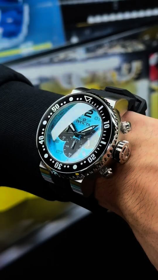 New Invicta Men 52mm Grand Pro Diver Ocean Voyage BLUE & BLACK DIAL Chrono Watch