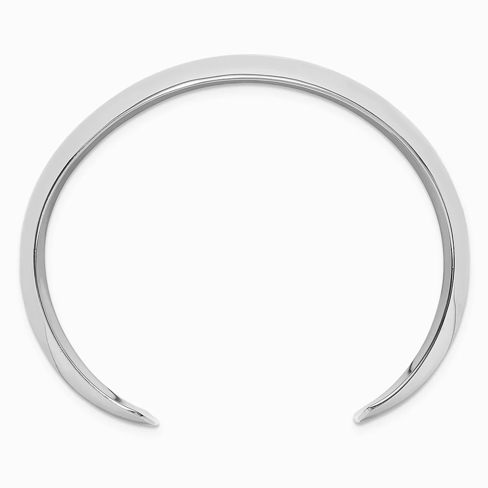 Sterling Silver Polished 20mm Domed Cuff Bangle