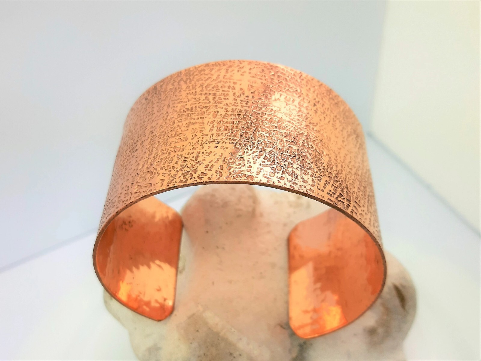 Pure copper adjustable bracelet with hammer work,handmade,free UK delivery,gift