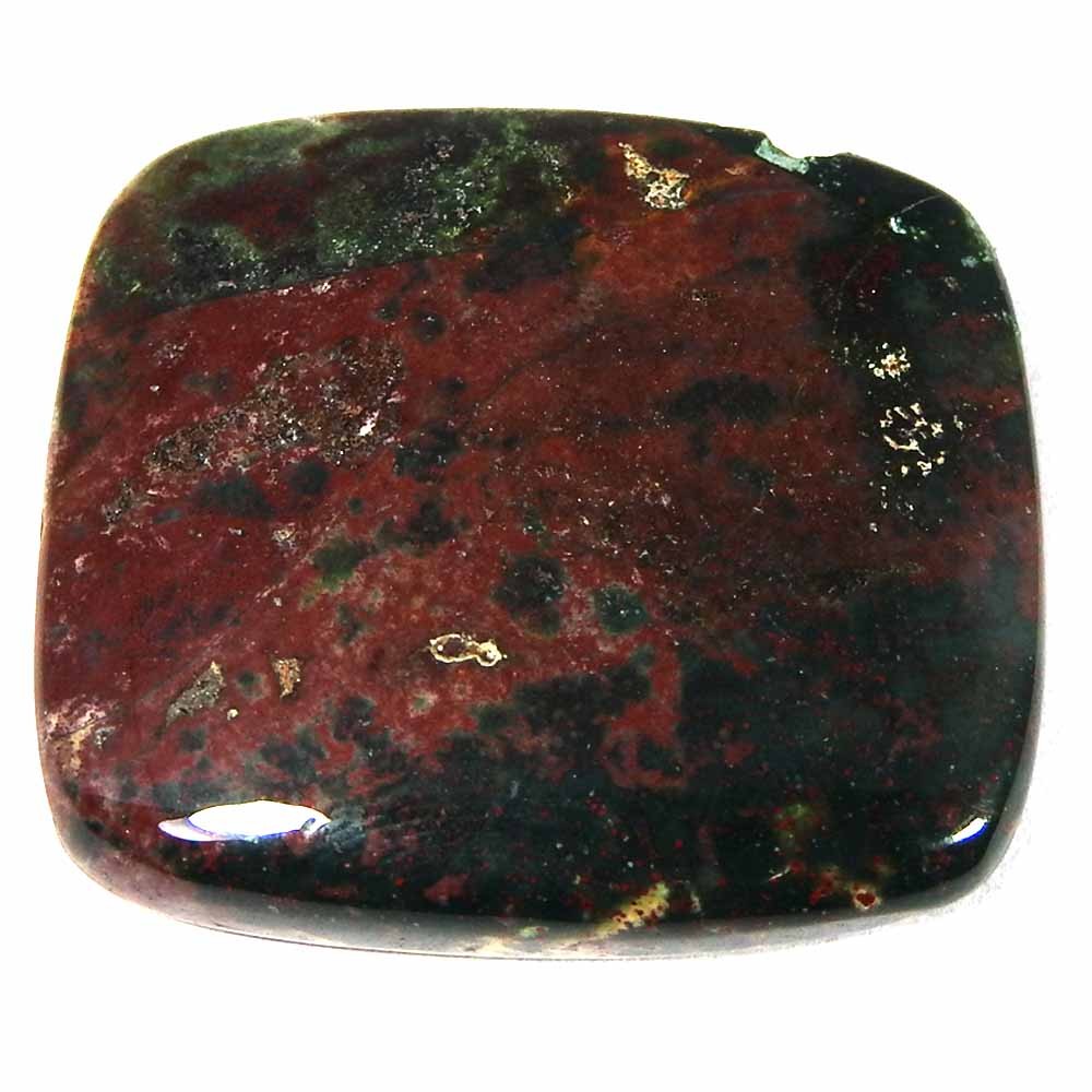 72.70Cts100%Natural Blood Stone Cushion Cabochon Loose Gemstone