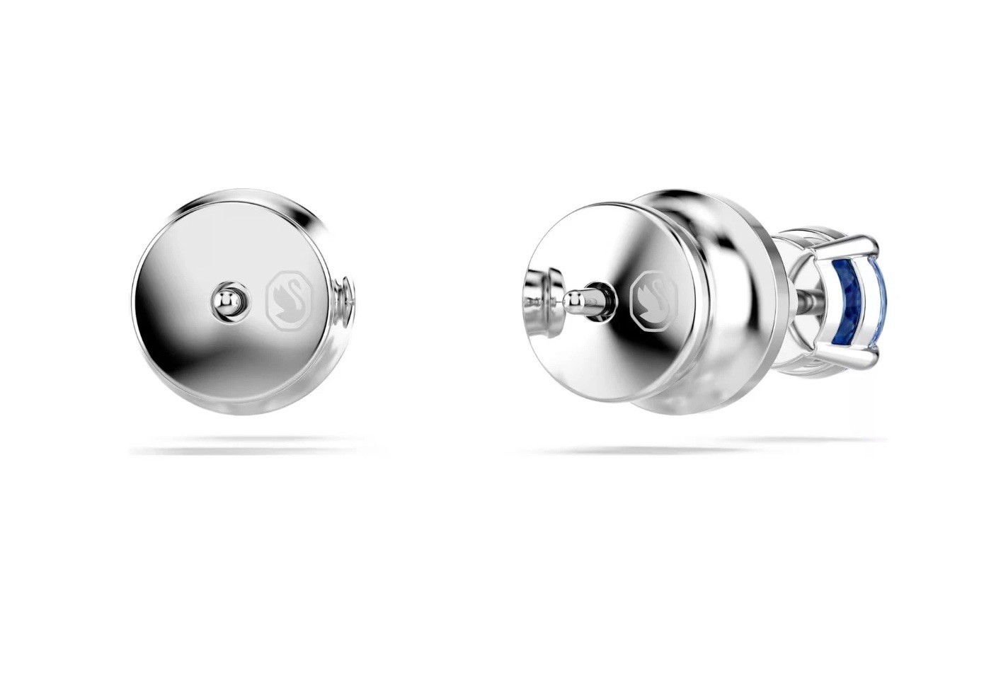 Swarovski Stilla Attract Stud Earrings, Round Cut, White, Rhodium Plated 5734250